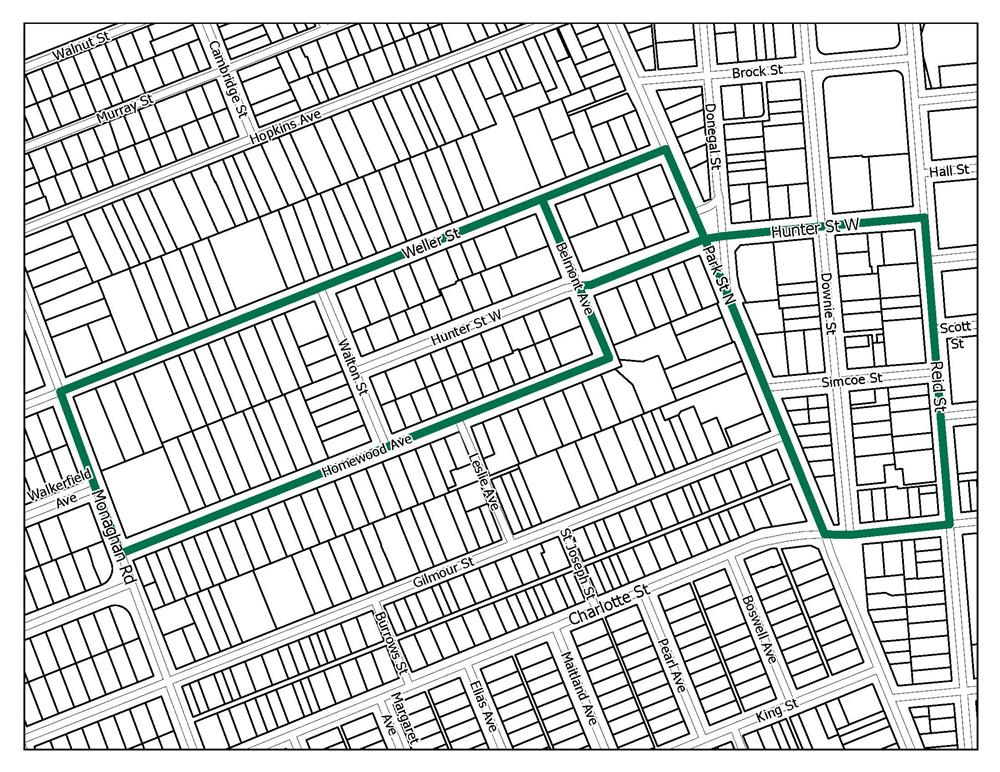 Map of Heritage Hunt route